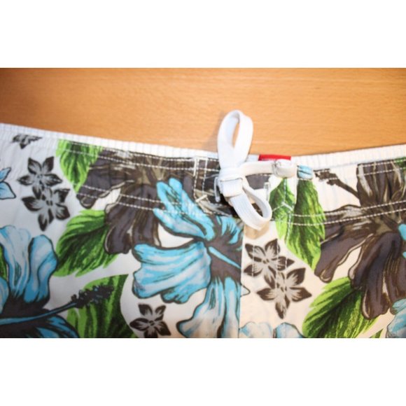 Mens Mossimo Mesh Lined Drawstring Surf Swim Suit Board Shorts Trunks XL Floral - Picture 3 of 8